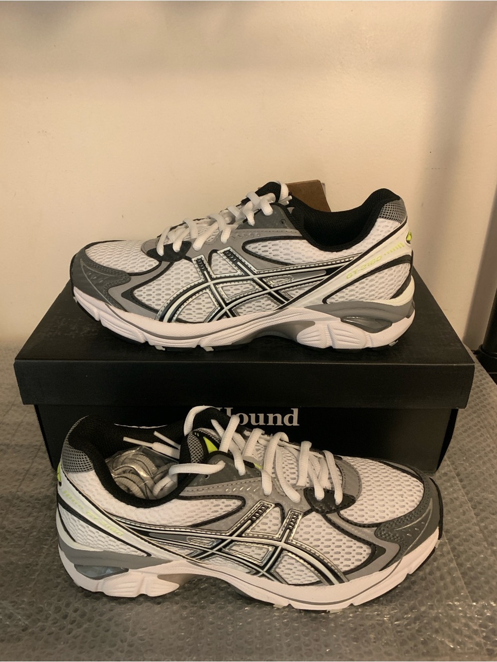 JJJJound x ASICS GT 2160 White Black 1203A554-100 - Men’s Size 6.5